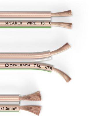 PERFORMANCE Speaker Cable 2x1,5mm2, clear 100m, D1C1006